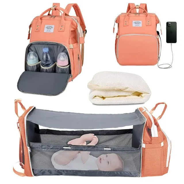 "SleepySprout Convertible Diaper Bag"