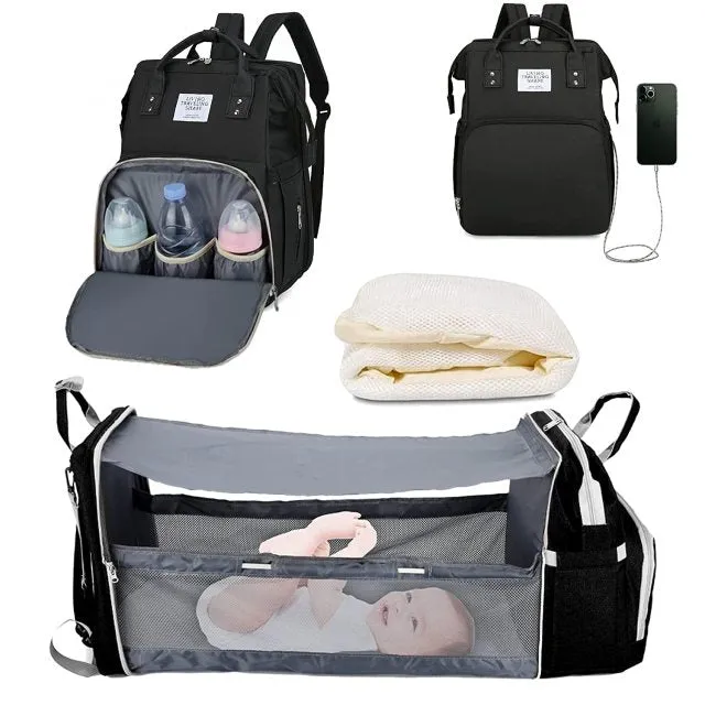 "SleepySprout Convertible Diaper Bag"