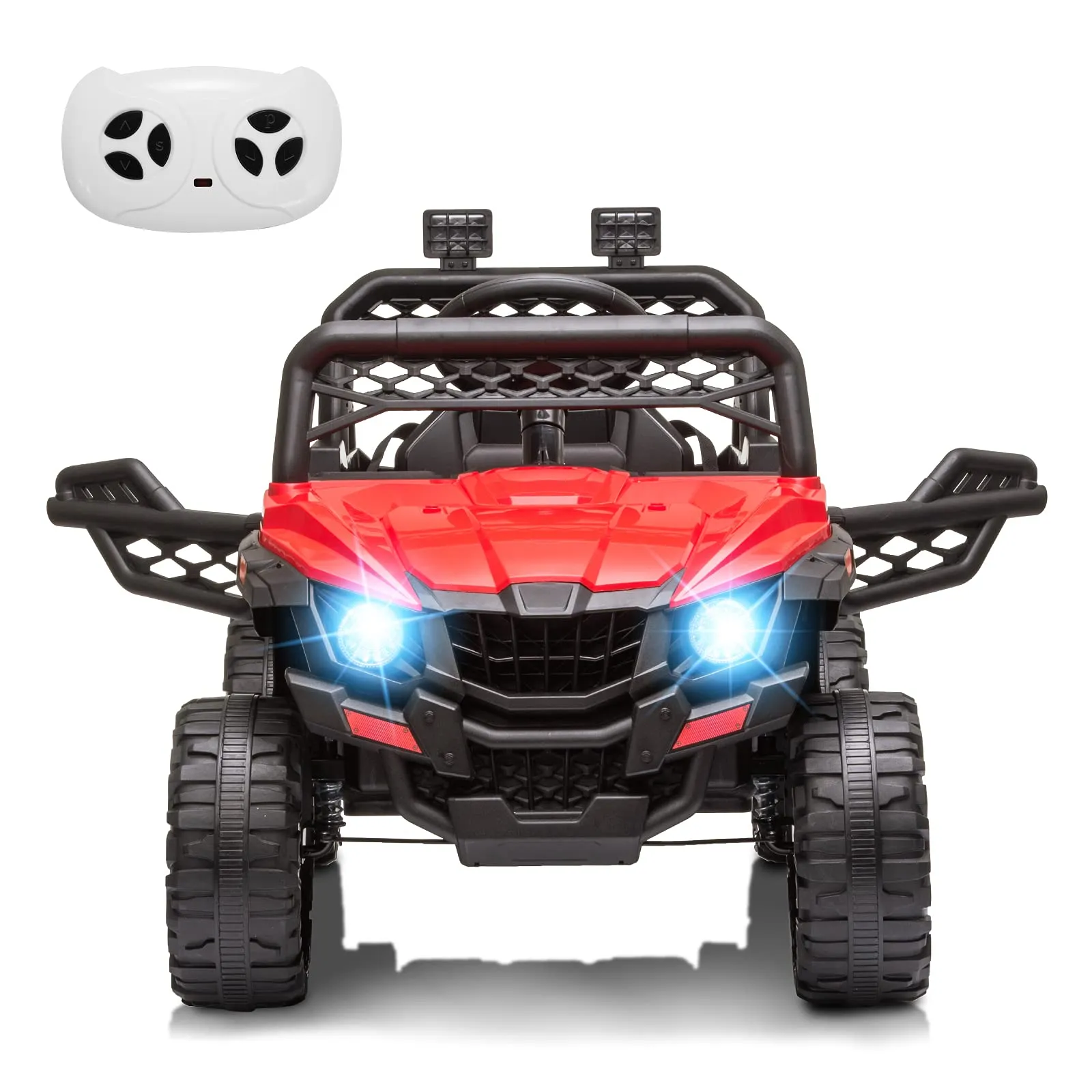 RCTOWN 12V Kids Ride On Car Truck with Parent Remote Control Red