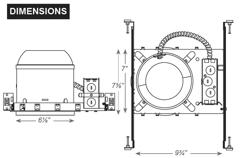 Recessed Emergency Downlight with Gimbal Trim, 120/277V