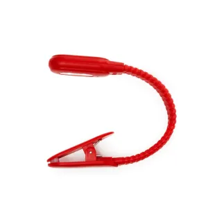 Rechargeable Clip Book Light, Red