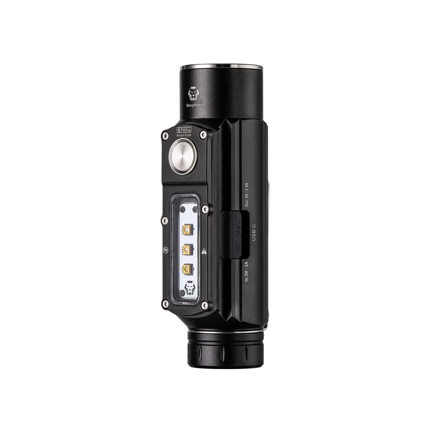 RovyVon Angel Eyes E700U 2800 Lumen w/270nm  UV-C Sidelight Flashlight 1*21700 Battery Included