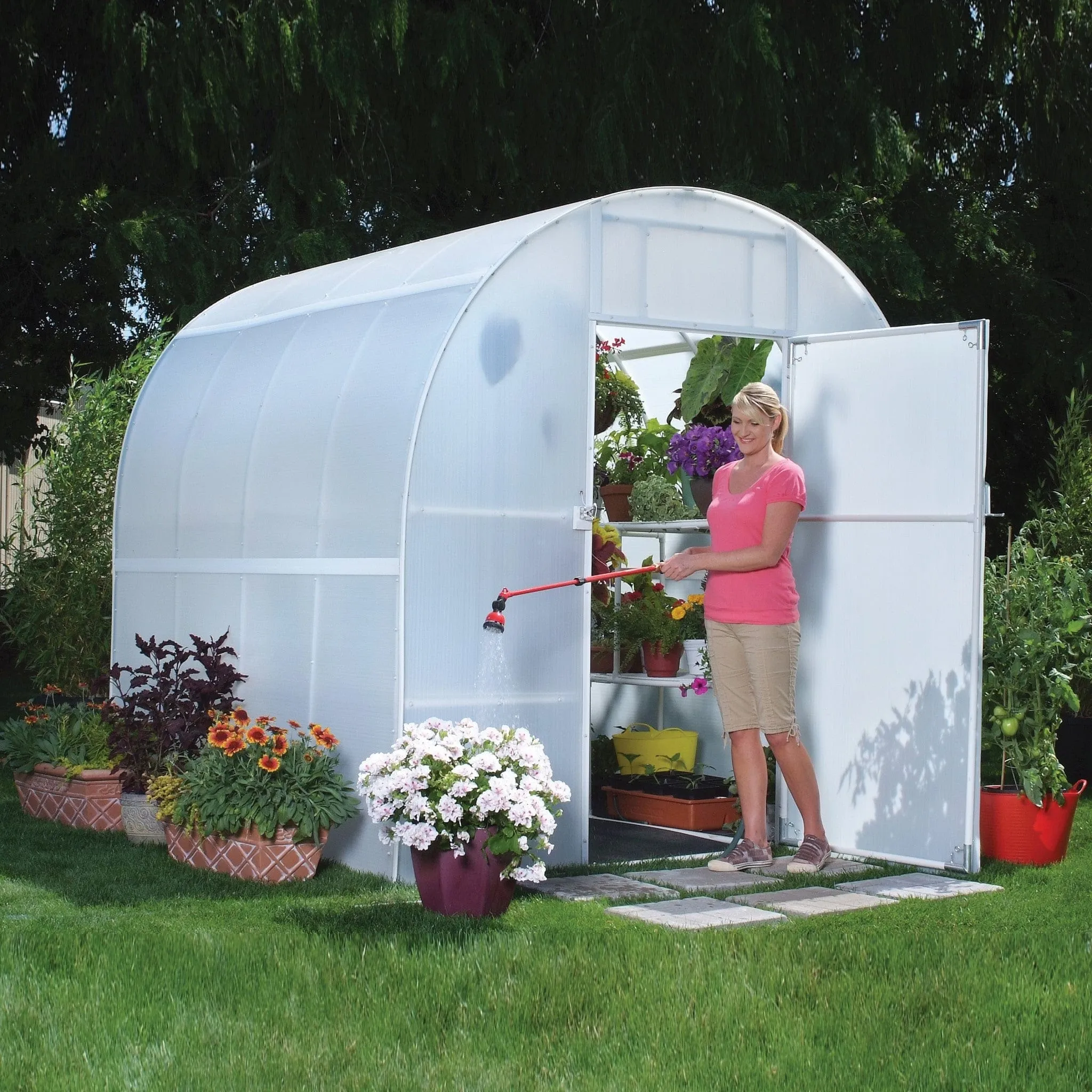 Solexx | Gardener's Oasis Greenhouse Kit With High Performance Greenhouse Plastic