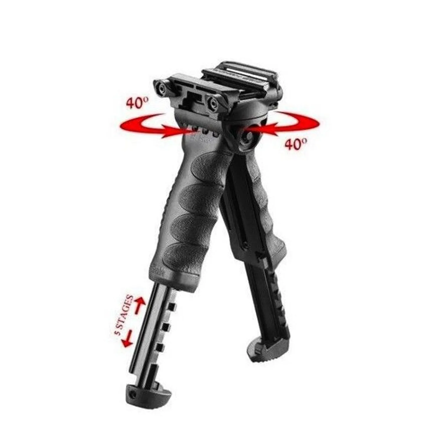 Tactical Rifle Foldable Foregrip Swivel Bipod