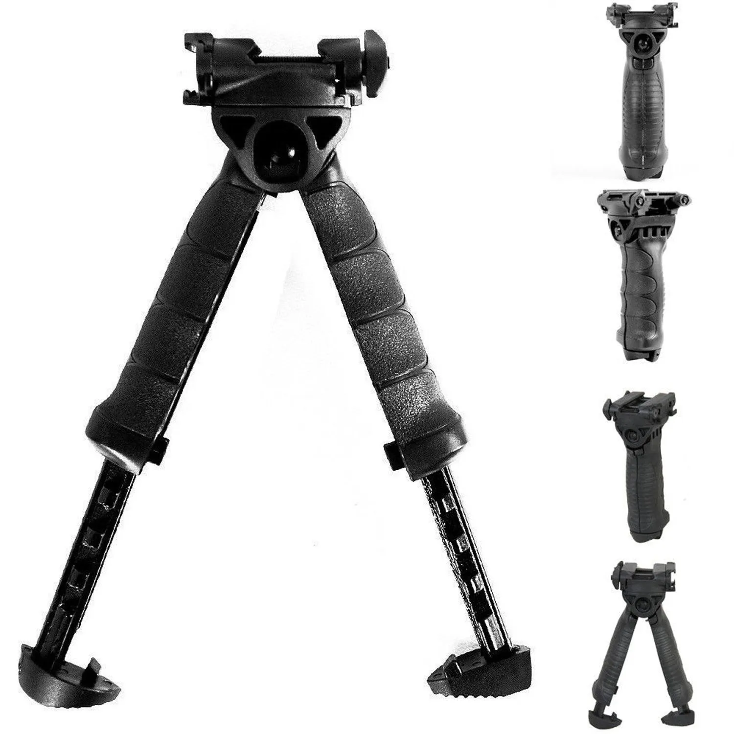 Tactical Rifle Foldable Foregrip Swivel Bipod