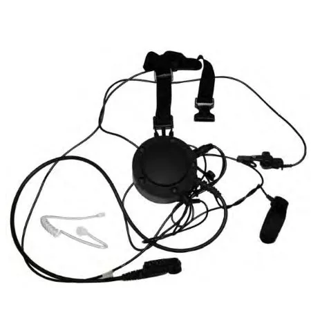 Throat Mic with Body PTT, XL-AE1N for Harris XL-200P, XL-185P Series Radios