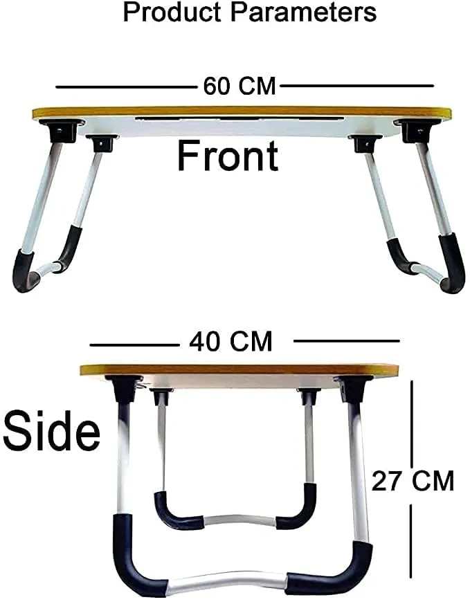 USHA SHRIRAM Wooden Foldable Laptop Table | Lab Desk for Study | Portable Laptop Table for Office Men Women Kids | LaptopDesk | Lab Desk for Laptop | Laptop Desk for Table Bed | Bed Desk (Unicorn)