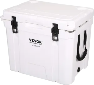 Vevor Insulated Portable Cooler 45 Quart Hard Shell Ice Chest with Handle New